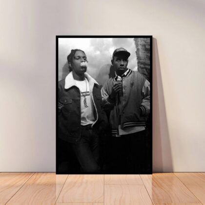 Asap Rocky And Tyler the Creator Hip Hop Music Poster Canvas Wall Art Home Decor (No Frame)
