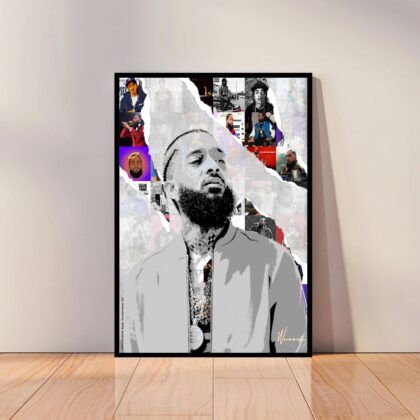 Nipsey Hussle Music Poster Canvas Wall Art Home Decor (No Frame)