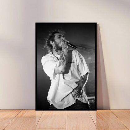 Post Malone Hip Hop Rapper Music Poster Canvas Wall Art Home Decor (No Frame)