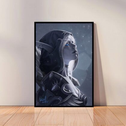 Sylvanas Windrunner World of Warcraft Game Poster Canvas Wall Art Home Decor (No Frame)