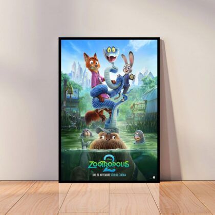 Zootopia 2 Movie Anime Poster Canvas Wall Art Home Decor (No Frame)