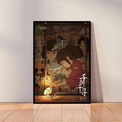 Spirited Away Hayao Miyazaki Japan Anime Poster Canvas Wall Art Home Decor (No Frame)