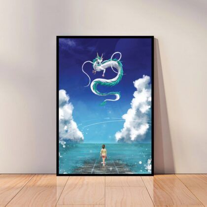 Spirited Away Hayao Miyazaki Japan Anime Poster Canvas Wall Art Home Decor (No Frame)