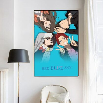 Her Blue Sky Anime MOVIE Poster Canvas Wall Art Home Decor (No Frame)