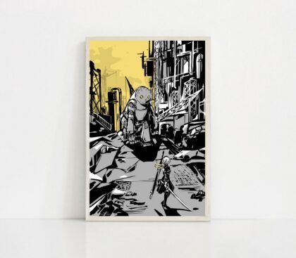 NieR Automata Classic GAME Poster Canvas Wall Art Home Decor (No Frame)