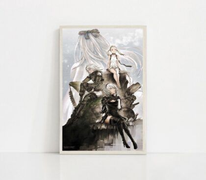 NieR Automata Classic GAME Poster Canvas Wall Art Home Decor (No Frame)