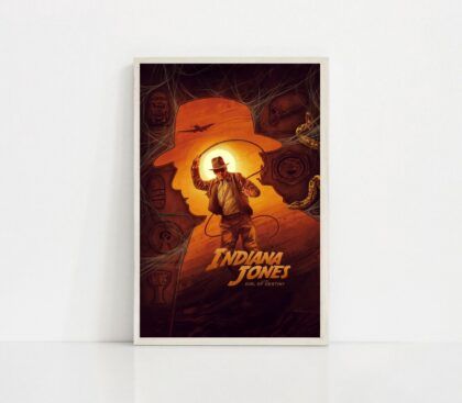 Indiana Jones and the Dial of Destiny 2023 MOVIE Poster Canvas Wall Art Home Decor (No Frame)