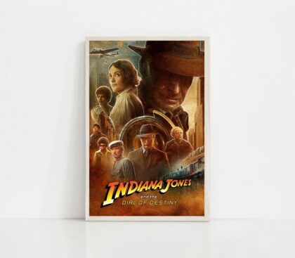Indiana Jones and the Dial of Destiny 2023 MOVIE Poster Canvas Wall Art Home Decor (No Frame)