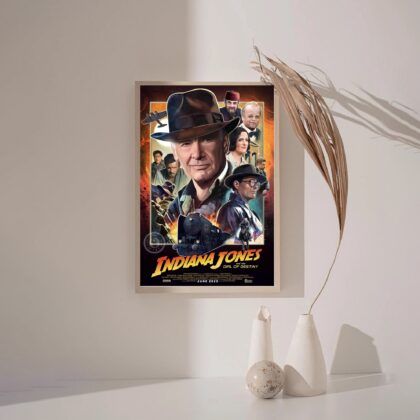 Indiana Jones and the Dial of Destiny 2023 MOVIE Poster Canvas Wall Art Home Decor (No Frame)