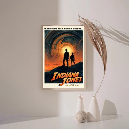 Indiana Jones and the Dial of Destiny 2023 MOVIE Poster Canvas Wall Art Home Decor (No Frame)