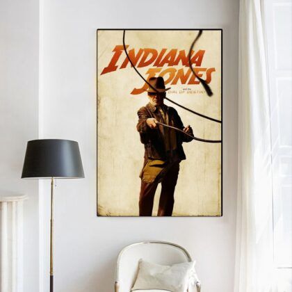 Indiana Jones and the Dial of Destiny 2023 MOVIE Poster Canvas Wall Art Home Decor (No Frame)