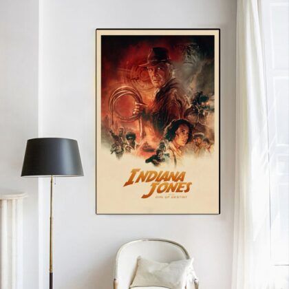 Indiana Jones and the Dial of Destiny 2023 MOVIE Poster Canvas Wall Art Home Decor (No Frame)