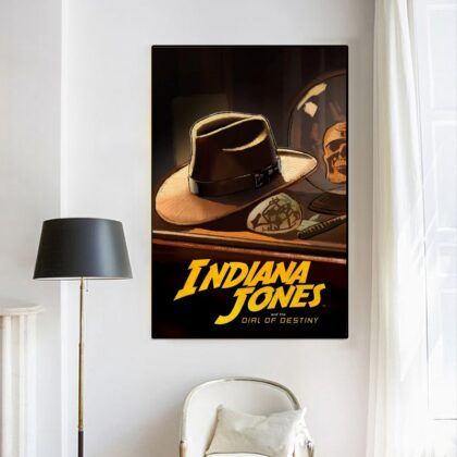 Indiana Jones and the Dial of Destiny 2023 MOVIE Poster Canvas Wall Art Home Decor (No Frame)