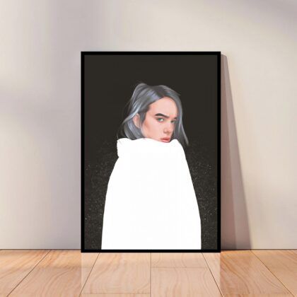Billie Eilish Music Poster Canvas Wall Art Home Decor (No Frame)