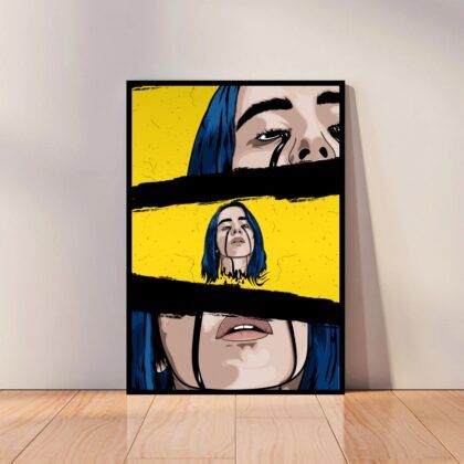 Billie Eilish Music Poster Canvas Wall Art Home Decor (No Frame)