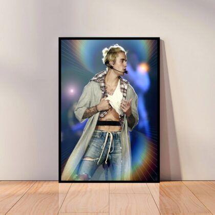 Justin Bieber Music Poster Canvas Wall Art Home Decor (No Frame)