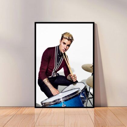 Justin Bieber Music Poster Canvas Wall Art Home Decor (No Frame)