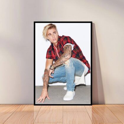 Justin Bieber Music Poster Canvas Wall Art Home Decor (No Frame)