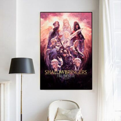 Final Fantasy xiv video GAME Poster Canvas Wall Art Home Decor (No Frame)