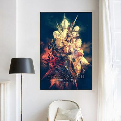 Final Fantasy xiv video GAME Poster Canvas Wall Art Home Decor (No Frame)