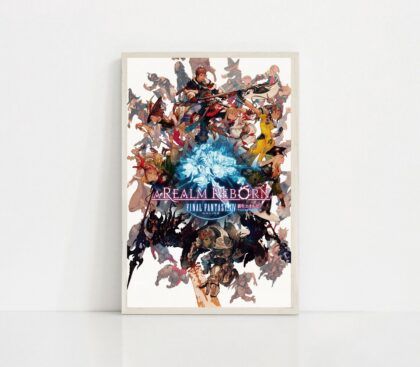 Final Fantasy xiv video GAME Poster Canvas Wall Art Home Decor (No Frame)