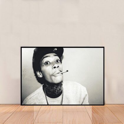 Wiz Khalifa Rapper Hip Hop Music Poster Canvas Wall Art Home Decor (No Frame)