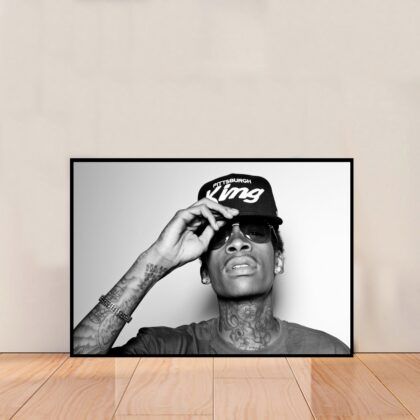 Wiz Khalifa Rapper Hip Hop Music Poster Canvas Wall Art Home Decor (No Frame)