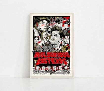 Inglourious Basterds Classic MOVIE Poster Canvas Wall Art Home Decor (No Frame)
