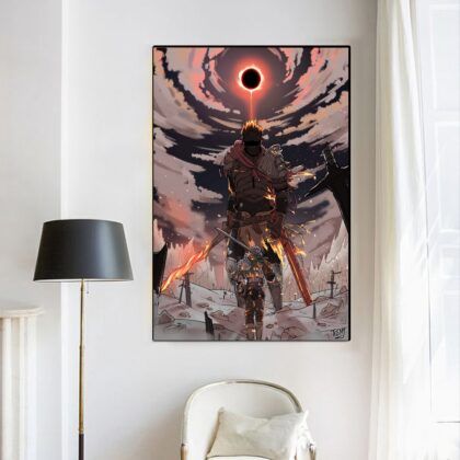 Dark Souls GAME Poster Canvas Wall Art Home Decor (No Frame)