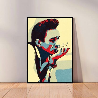 Johnny Cash Music Poster Canvas Wall Art Home Decor (No Frame)