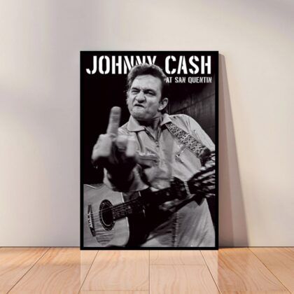 Johnny Cash Music Poster Canvas Wall Art Home Decor (No Frame)