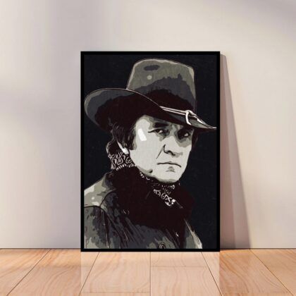 Johnny Cash Music Poster Canvas Wall Art Home Decor (No Frame)