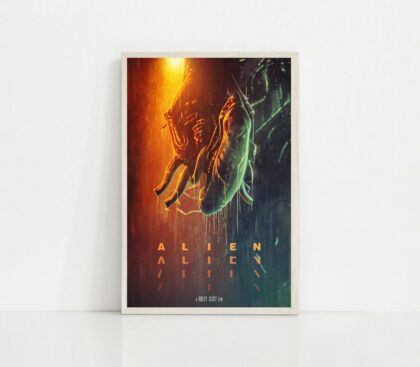 Aliens 1979 Classic MOVIE Poster Canvas Wall Art Home Decor (No Frame)