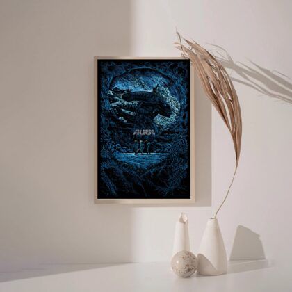 Aliens 1979 Classic MOVIE Poster Canvas Wall Art Home Decor (No Frame)