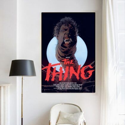 The thing 1982 MOVIE Poster Canvas Wall Art Home Decor (No Frame)