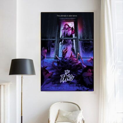The thing 1982 MOVIE Poster Canvas Wall Art Home Decor (No Frame)