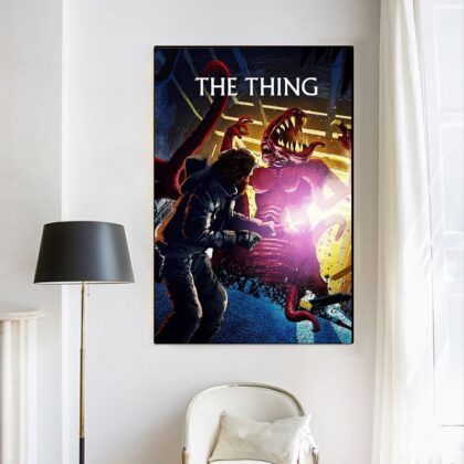 The thing 1982 MOVIE Poster Canvas Wall Art Home Decor (No Frame)