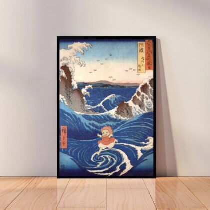 Ponyo Japan Anime Poster Canvas Wall Art Home Decor (No Frame)