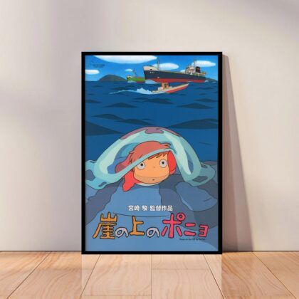 Ponyo Japan Anime Poster Canvas Wall Art Home Decor (No Frame)