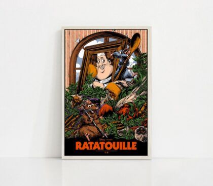 Ratatouille 2007 MOVIE Poster Canvas Wall Art Home Decor (No Frame)