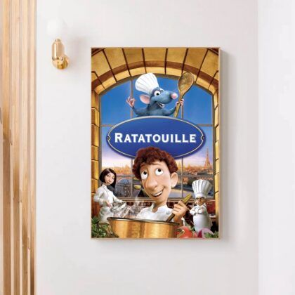 Ratatouille 2007 MOVIE Poster Canvas Wall Art Home Decor (No Frame)