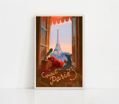 Ratatouille 2007 MOVIE Poster Canvas Wall Art Home Decor (No Frame)