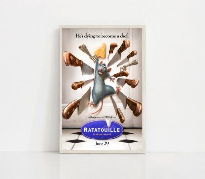 Ratatouille 2007 MOVIE Poster Canvas Wall Art Home Decor (No Frame)