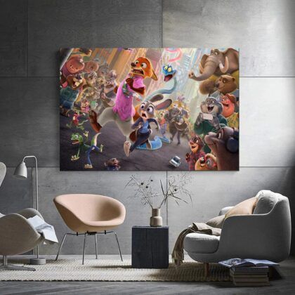 Zootopia 2 MOVIE Poster Canvas Wall Art Home Decor (No Frame)