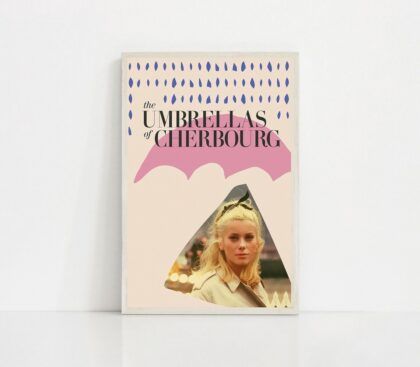 umbrellas of cherbourg movie Poster Canvas Wall Art Home Decor (No Frame)
