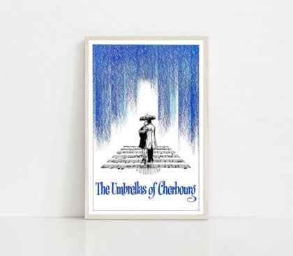 umbrellas of cherbourg movie Poster Canvas Wall Art Home Decor (No Frame)
