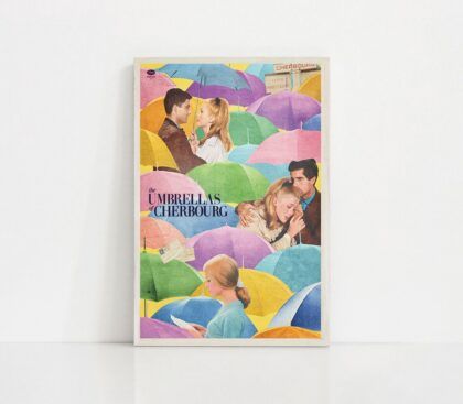 umbrellas of cherbourg movie Poster Canvas Wall Art Home Decor (No Frame)