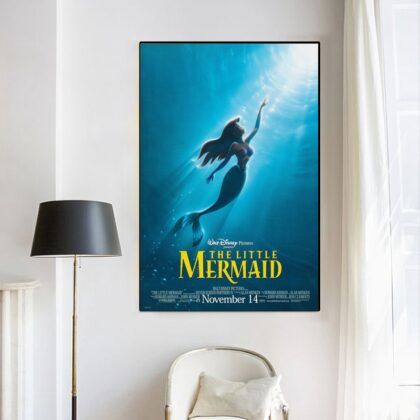 The Little Mermaid Poster Canvas Wall Art Home Decor (No Frame)