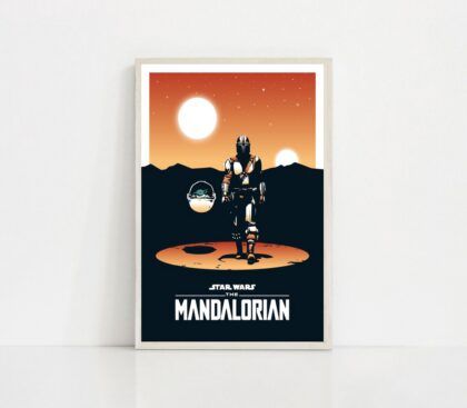 The Mandalorian movie Poster Canvas Wall Art Home Decor (No Frame)