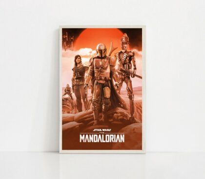 The Mandalorian movie Poster Canvas Wall Art Home Decor (No Frame)